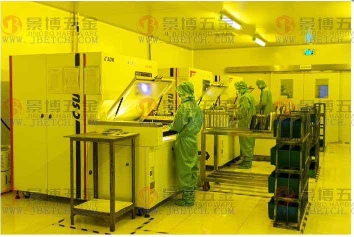 NG娱乐-科技赋能场景,让娱乐更有趣!
蚀刻曝光车间